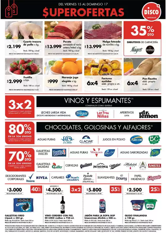 Catálogo Disco en Canning | Super Oferta CBA 15-08 | 2025-08-14T00:00:00.000Z - 2025-08-17T00:00:00.000Z