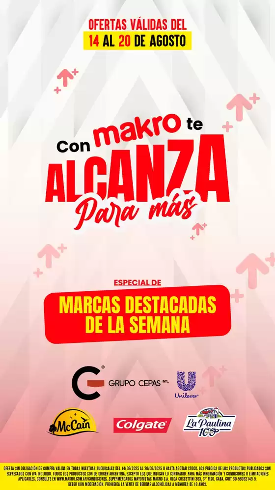 Catálogo Makro | Ofertas Especiales | 2025-08-14T00:00:00.000Z - 2025-08-20T00:00:00.000Z