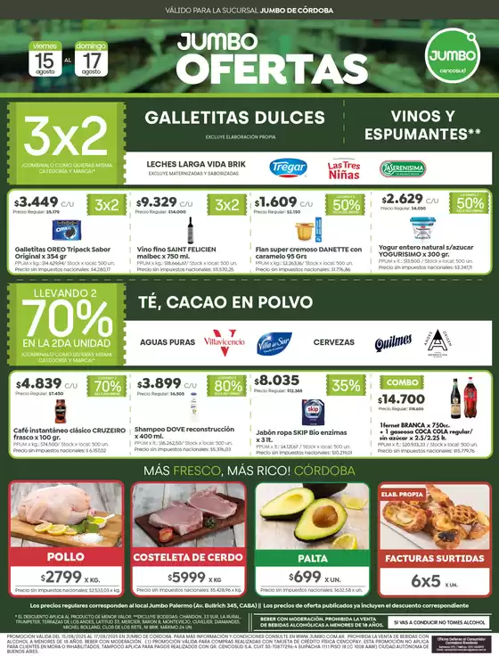 Catálogo Jumbo | Ofertas | Córdoba | 2025-08-14T00:00:00.000Z - 2025-08-17T00:00:00.000Z