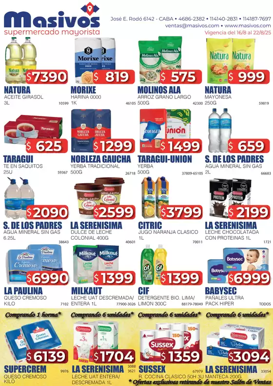 Ofertas Masivos