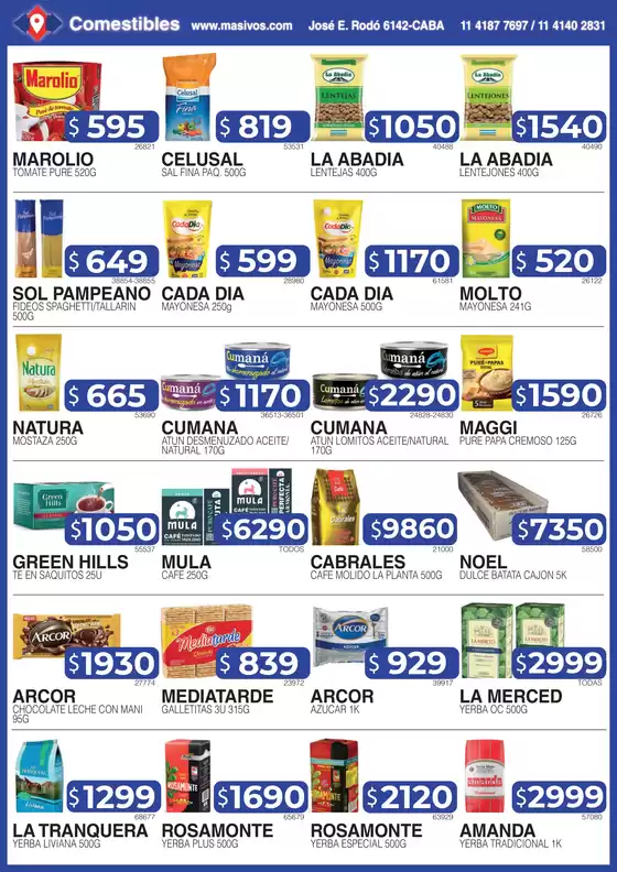 Ofertas Masivos