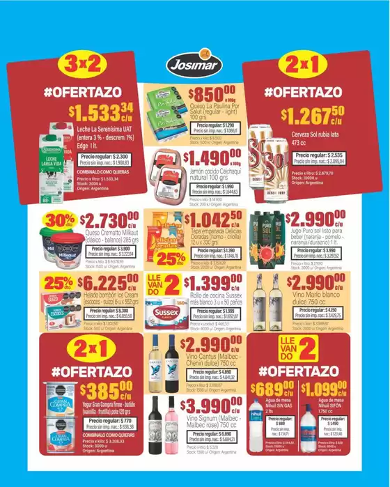 Grandes descuentos en productos seleccionados