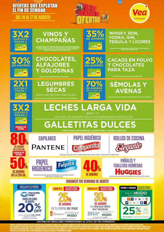 Catálogo Supermercados Vea en Neuquén | Descuentos y promociones | 2025-08-14T00:00:00.000Z - 2025-08-17T00:00:00.000Z