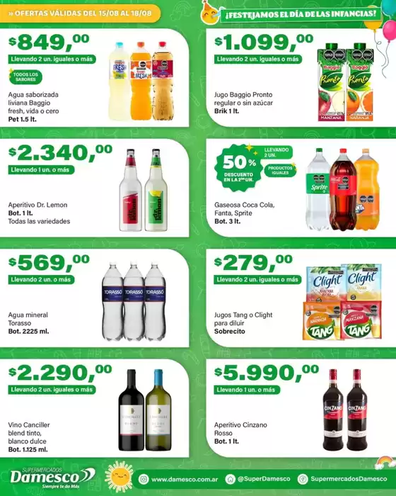 Catálogo Supermercados Damesco en San Miguel de Tucumán | Ofertas y promociones actuales | 2025-08-15T00:00:00.000Z - 2025-08-18T00:00:00.000Z