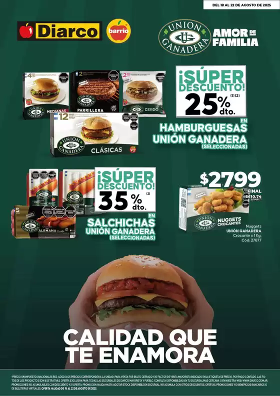 Catálogo Diarco en San Miguel de Tucumán | Gran variedad de ofertas | 2025-08-18T00:00:00.000Z - 2025-08-22T00:00:00.000Z