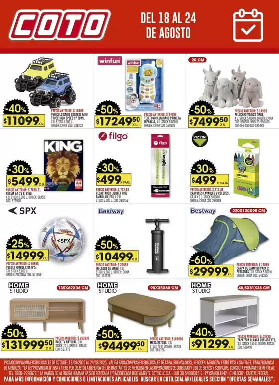 Catálogo Coto en San Miguel de Tucumán | Coto Afiche Web Ofertas Hogar | 2025-08-18T00:00:00.000Z - 2025-08-24T00:00:00.000Z