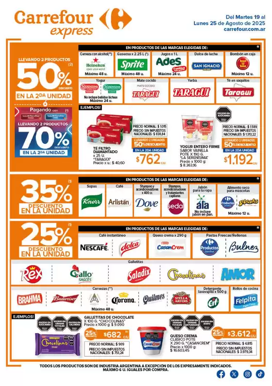 Catálogo Carrefour Express en Villa Ballester | Carrefour Express 19 Agosto | 2025-08-19T00:00:00.000Z - 2025-08-26T00:00:00.000Z