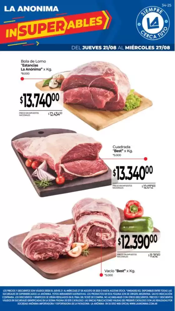 Catálogo La Anonima en Río Colorado (Río Negro) | Ofertas principales para ahorradores | 2025-08-21T00:00:00.000Z - 2025-08-27T00:00:00.000Z