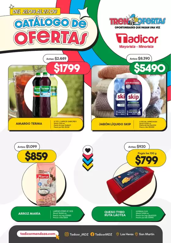 Catálogo Supermercados Tadicor en Eduardo Castex | Catálogo Supermercados Tadicor | 2025-08-21T00:00:00.000Z - 2025-08-27T00:00:00.000Z