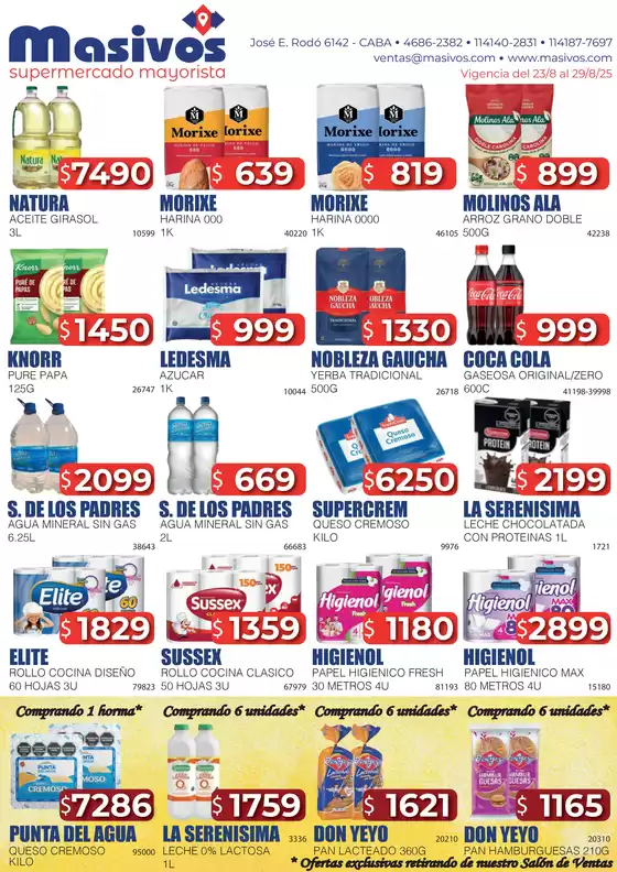 Ofertas Masivos