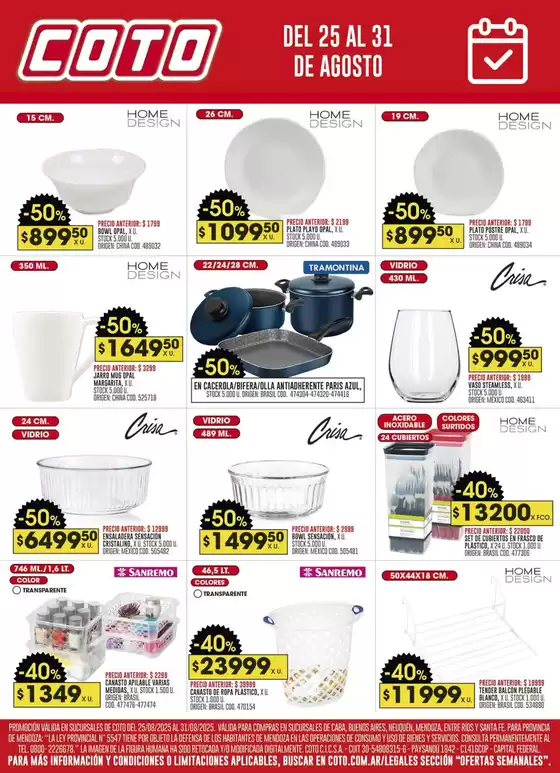 Coto Afiche Web Ofertas Bazar
