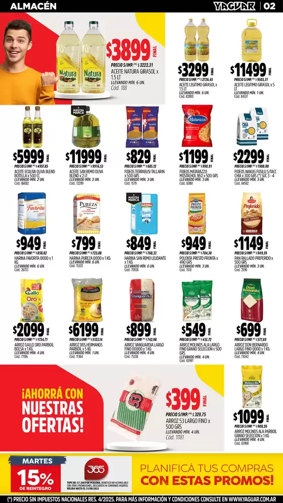 Grandes descuentos en productos seleccionados