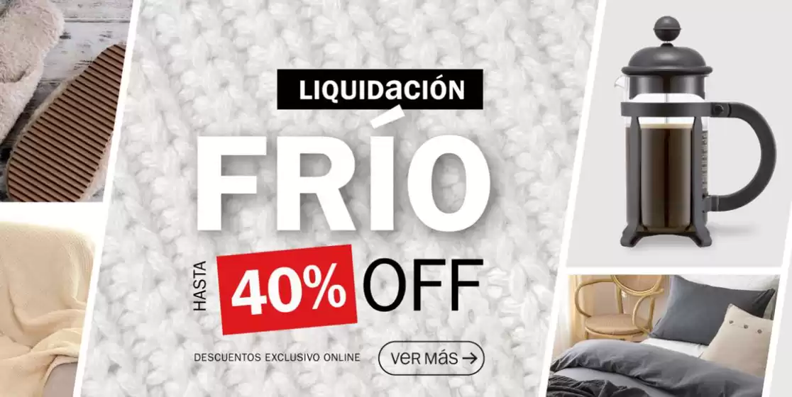 Hasta 40% off