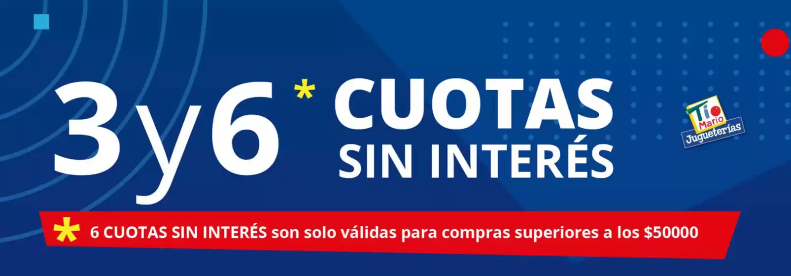 3 y 6 cuotas sin interes!!