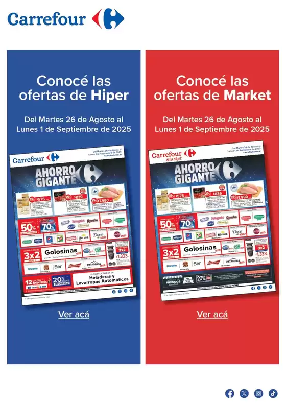 Ofertas Carrefour | 26 Agosto al 01 Septiembre