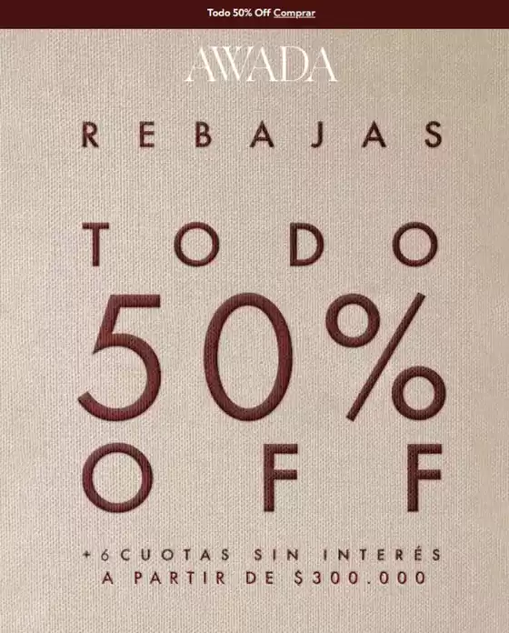 Catálogo Awada en Junín (Buenos Aires) | Todo 50% off | 2025-08-28T00:00:00.000Z - 2025-09-10T00:00:00.000Z