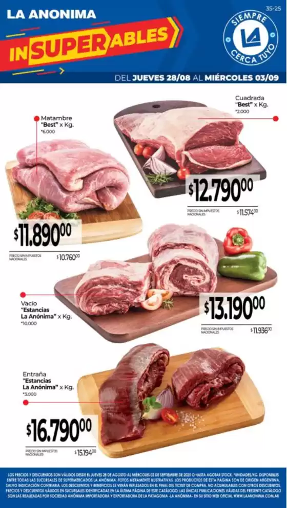 Catálogo La Anonima en Maipú (Mendoza) | Ofertas para cazadores de gangas | 2025-08-28T00:00:00.000Z - 2025-09-03T00:00:00.000Z