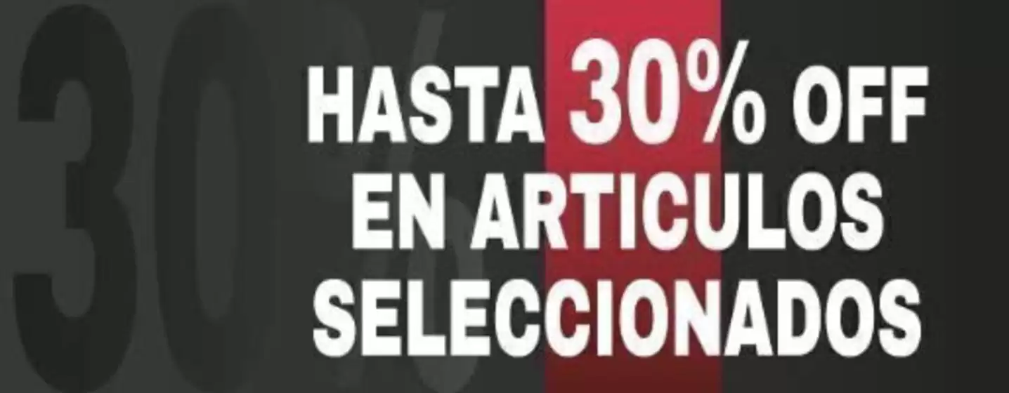 Hasta 30% off