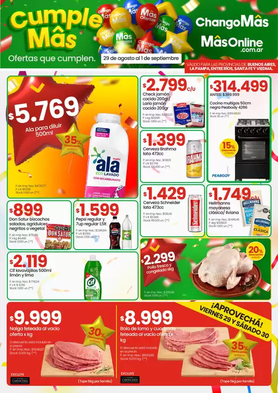 Catálogo Punto Mayorista en Tandil | Cumple Mas | 2025-08-29T00:00:00.000Z - 2025-09-03T00:00:00.000Z
