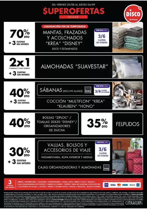 Catálogo Disco en Avellaneda (Buenos Aires) | Non Food | 2025-08-28T00:00:00.000Z - 2025-09-03T00:00:00.000Z
