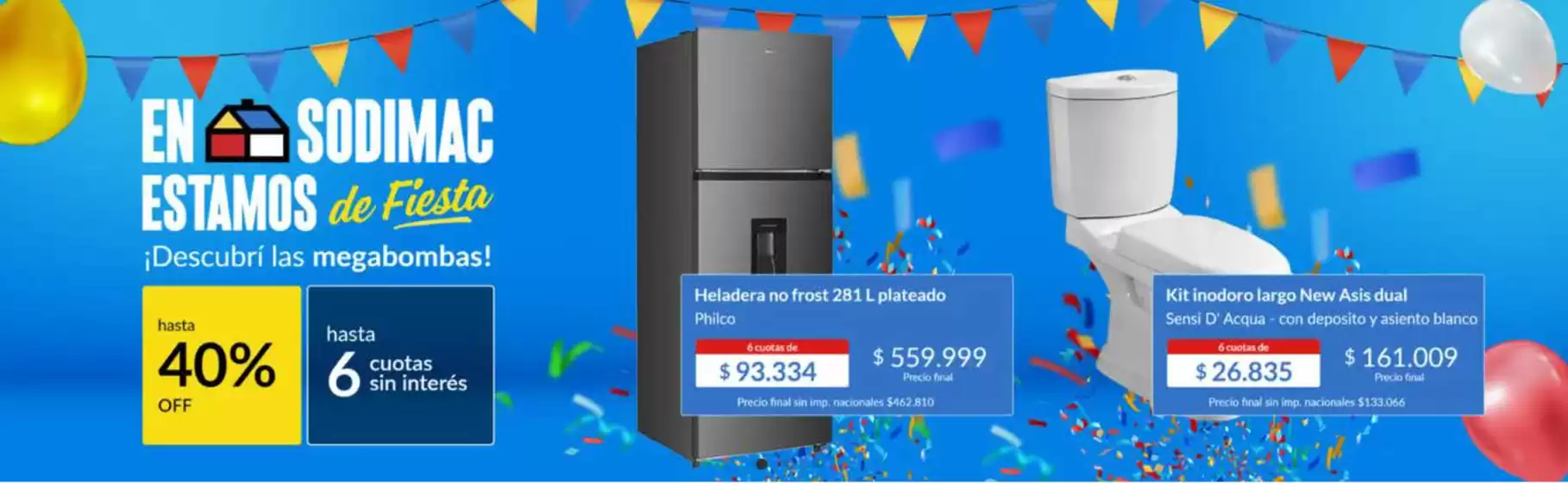 Hasta 40% off