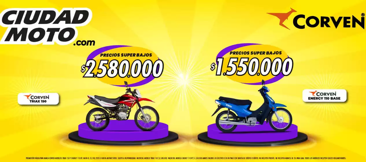 Catálogo Ciudad Moto en Paraná | Promoción! | 2025-08-29T00:00:00.000Z - 2025-09-02T00:00:00.000Z