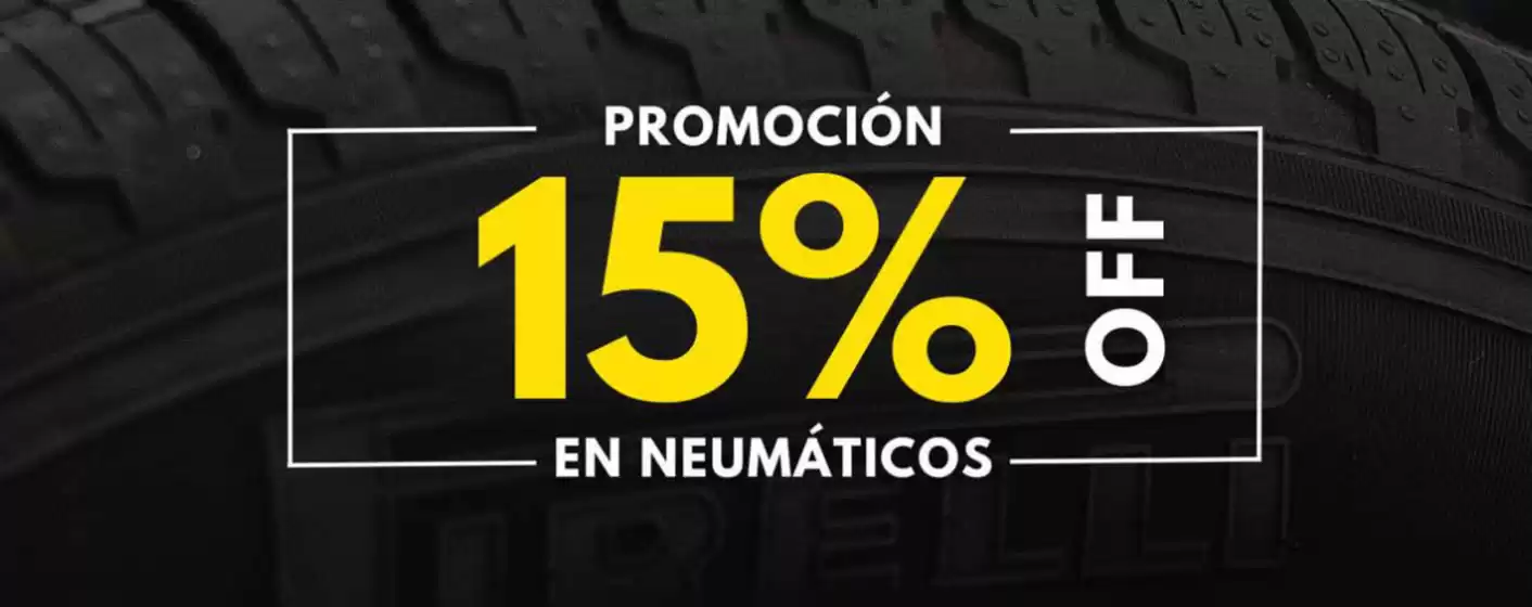 Promoción! 15% off