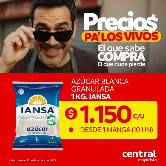 Catálogo Central Mayorista en Santiago | Gran variedad de ofertas | 2025-12-02T00:00:00.000Z - 2025-12-15T00:00:00.000Z