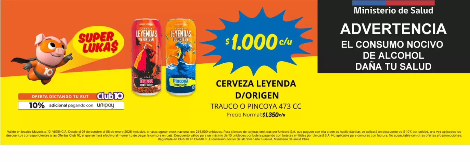 Catálogo Mayorista 10 en Arica | Grandes descuentos en productos seleccionados | 2025-10-01T00:00:00.000Z - 2026-01-06T00:00:00.000Z