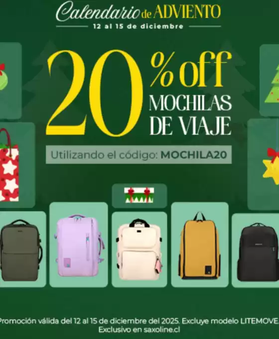 Catálogo Saxoline en Viña del Mar | Calendario de Adviento! | 2025-12-15T00:00:00.000Z - 2025-12-15T00:00:00.000Z