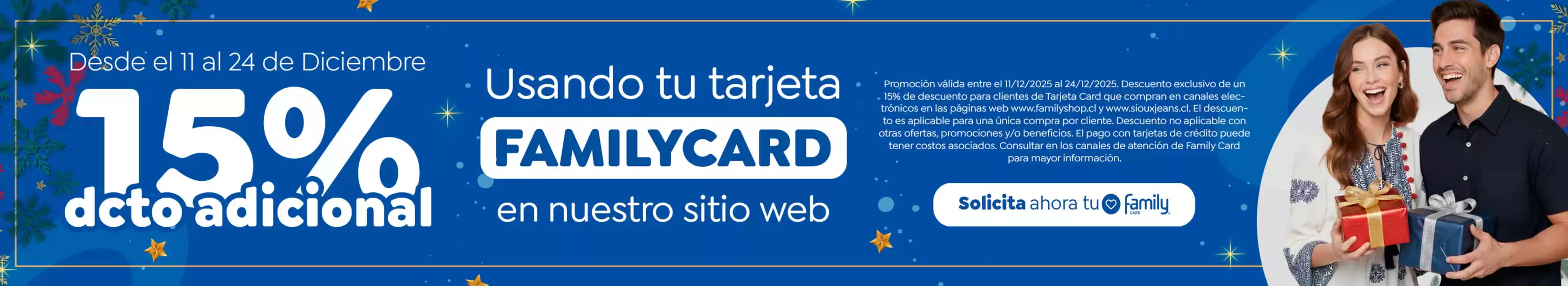 Catálogo Family Shop en Ñuñoa | 15% dcto adicional! | 2025-12-22T00:00:00.000Z - 2025-12-24T00:00:00.000Z