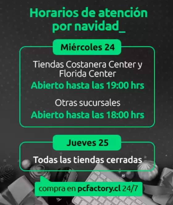 Catálogo PC Factory en Valdivia | Nuestras mejores gangas | 2025-12-24T00:00:00.000Z - 2025-12-25T00:00:00.000Z