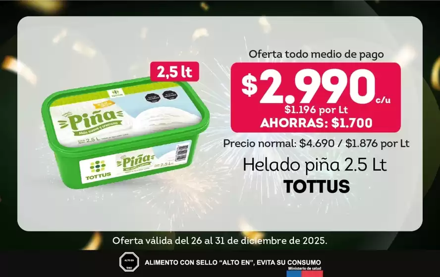 Catálogo Tottus en Curicó | Ofertas principales para todos los clientes | 2025-12-26T00:00:00.000Z - 2025-12-31T00:00:00.000Z