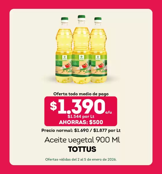 Catálogo Tottus en Coronel | Excelente oferta para cazadores de gangas | 2026-01-02T00:00:00.000Z - 2026-01-05T00:00:00.000Z