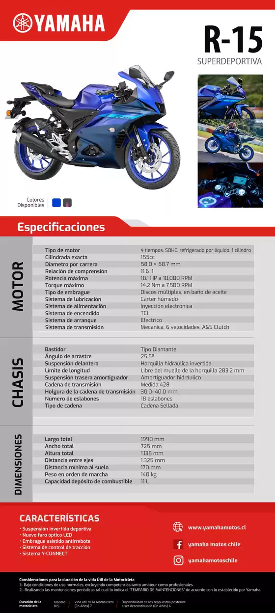 Catálogo Yamaha en Arica | R-15! | 2026-01-05T00:00:00.000Z - 2026-06-30T00:00:00.000Z