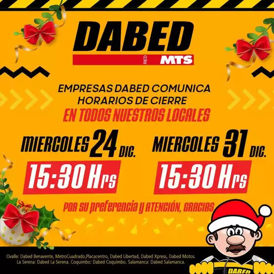 Catálogo Dabed en Las Condes | Nuestras mejores gangas | 2026-12-24T00:00:00.000Z - 2026-12-31T00:00:00.000Z