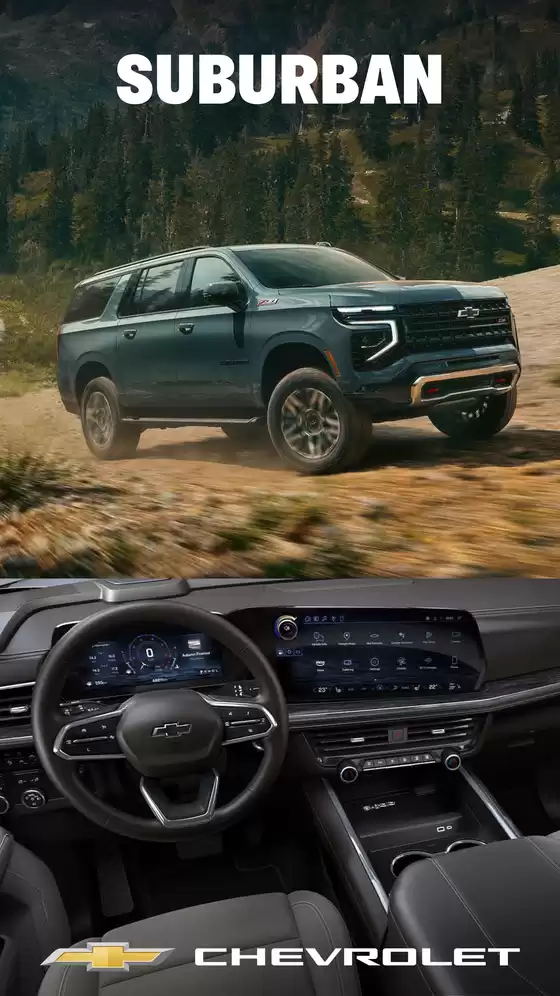 Catálogo Chevrolet | Suburban cl ft 2026 | 2026-01-14T00:00:00.000Z - 2026-01-28T00:00:00.000Z