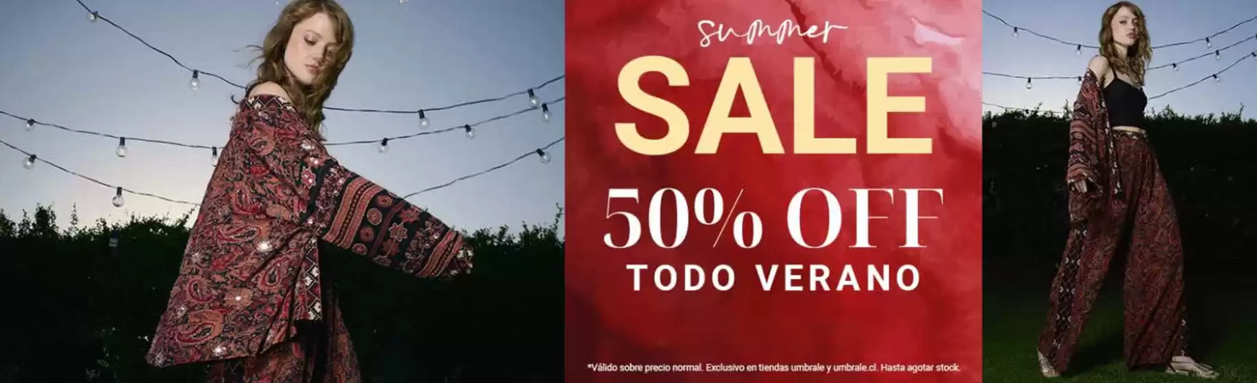 Catálogo Umbrale en La Florida | Sale! Hasta 50% Off todo verano. | 2026-01-15T00:00:00.000Z - 2026-01-29T00:00:00.000Z