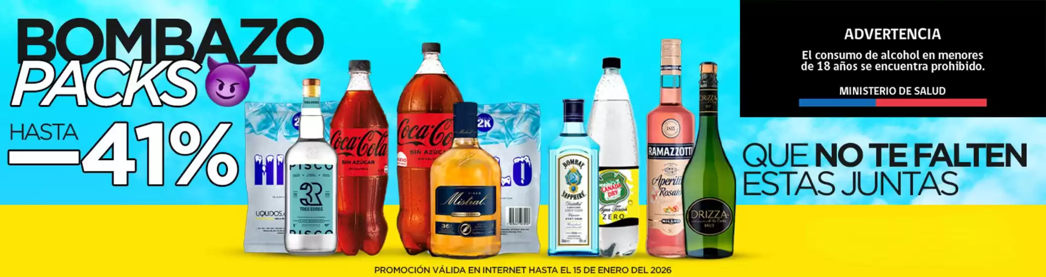 Catálogo Liquidos en Los Ángeles | Bombazo packs! Hasta -41%. | 2026-01-15T00:00:00.000Z - 2026-01-15T00:00:00.000Z