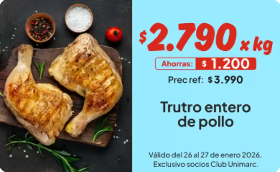 Catálogo Unimarc en Sagrada Familia | Ofertas Unimarc | 2026-01-26T00:00:00.000Z - 2026-01-27T00:00:00.000Z