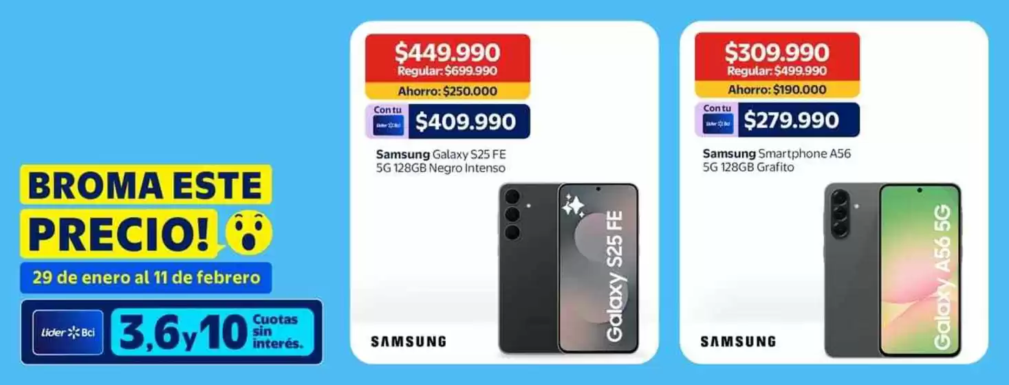 Catálogo Lider en Carahue | Ofertas para cazadores de gangas | 2026-01-29T00:00:00.000Z - 2026-02-11T00:00:00.000Z