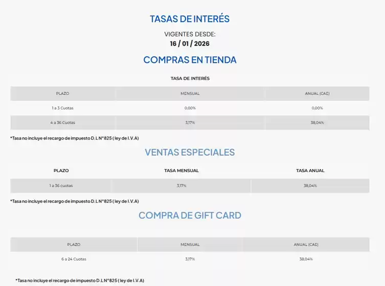 Catálogo Coopercarab en La Serena | Tasas de Interes | 2026-01-30T00:00:00.000Z - 2026-12-31T00:00:00.000Z