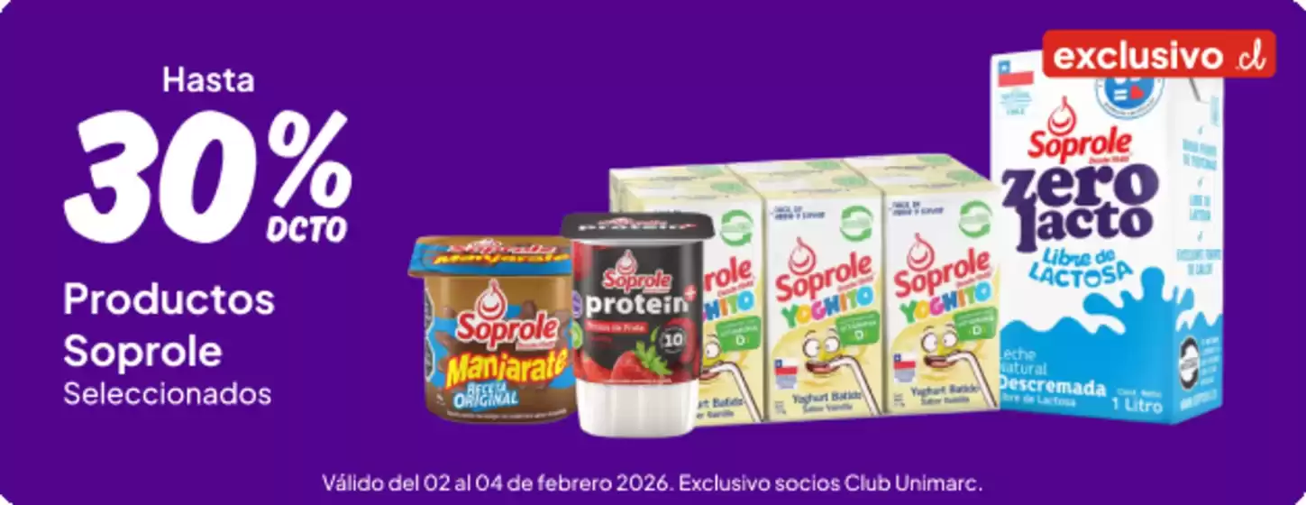 Catálogo Unimarc en Pudahuel | Gangas exclusivas | 2026-02-02T00:00:00.000Z - 2026-02-04T00:00:00.000Z