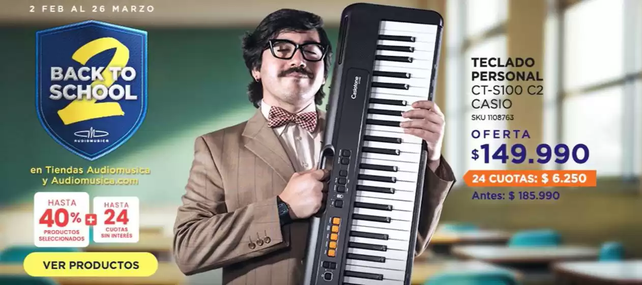 Catálogo Audiomusica en Ñuñoa | Hasta 40% productos seleccionados! | 2026-02-02T00:00:00.000Z - 2026-03-26T00:00:00.000Z