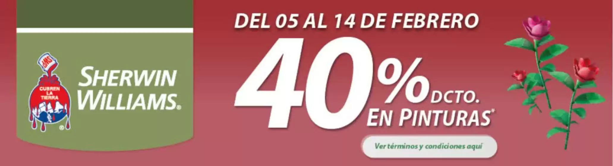 Catálogo Sherwin Williams en San Felipe | Hasta 40% dcto. | 2026-02-05T00:00:00.000Z - 2026-02-14T00:00:00.000Z