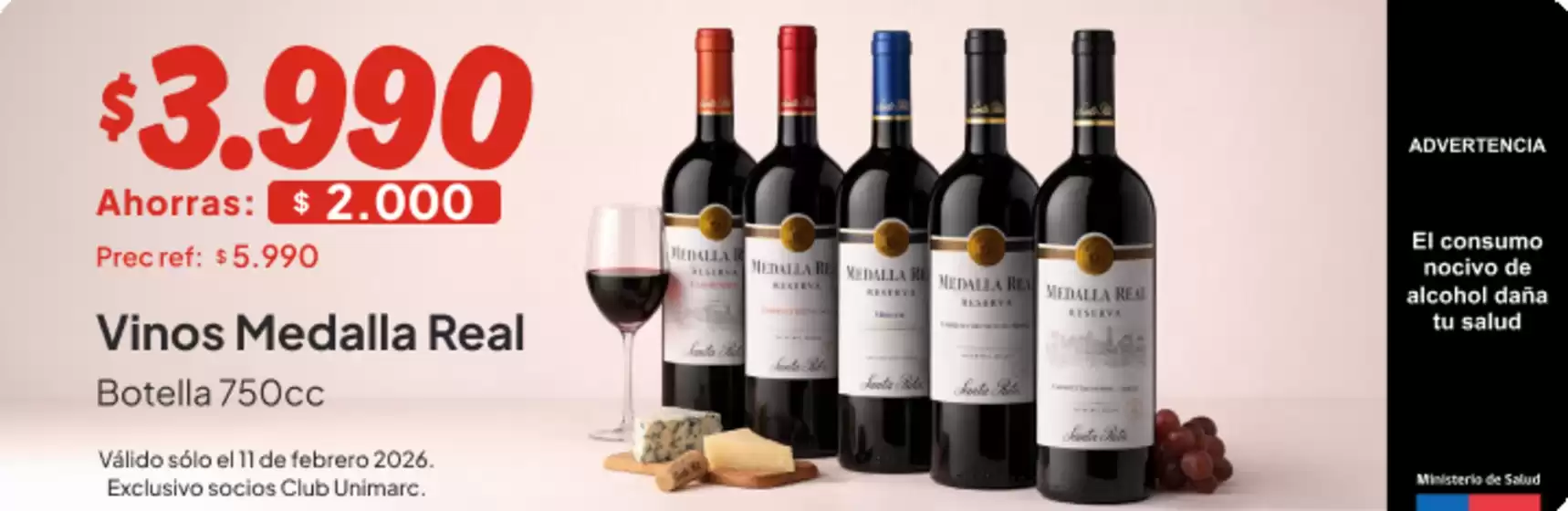 Catálogo Unimarc en Talcahuano | Ofertas principales para ahorradores | 2026-02-11T00:00:00.000Z - 2026-02-11T00:00:00.000Z