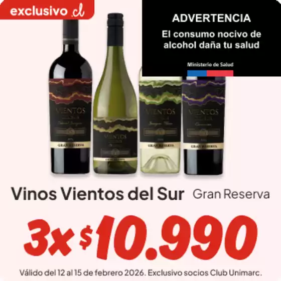 Catálogo Unimarc en La Cisterna | Ofertas principales y descuentos | 2026-02-12T00:00:00.000Z - 2026-02-15T00:00:00.000Z