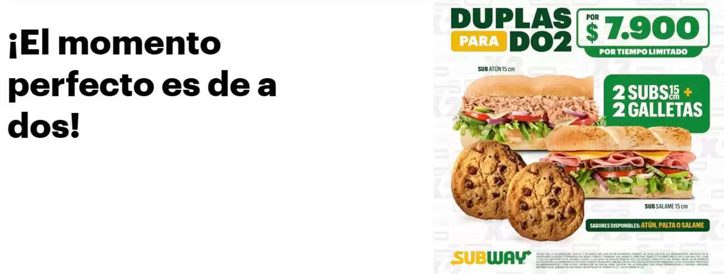 Catálogo Subway en Iquique | Oferta exclusivos! | 2026-02-12T00:00:00.000Z - 2026-03-03T00:00:00.000Z