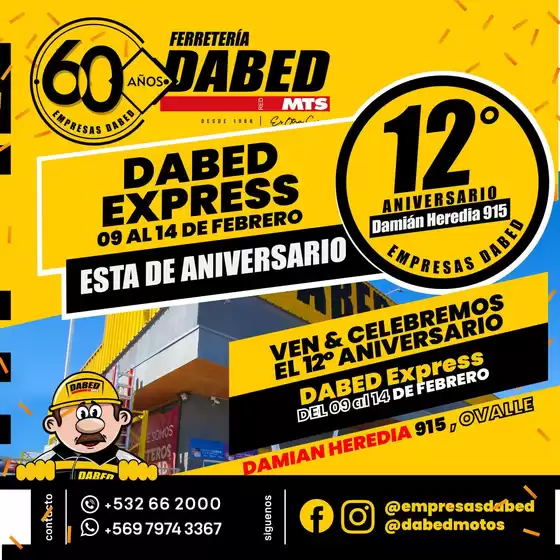 Catálogo Dabed en Macul | Ofertas principales para todos los clientes | 2026-02-09T00:00:00.000Z - 2026-02-14T00:00:00.000Z