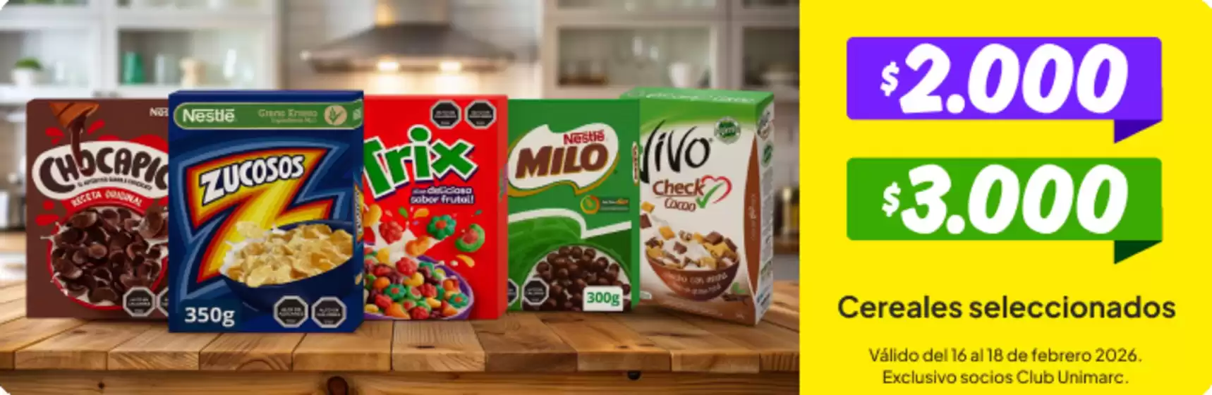 Catálogo Unimarc en San Bernardo | Ofertas especiales para ti | 2026-02-16T00:00:00.000Z - 2026-02-18T00:00:00.000Z
